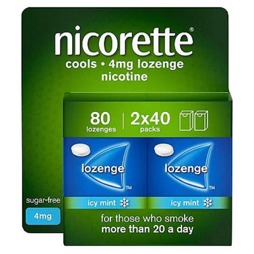 Nicorette Cools Lozenges Mint 4mg 80 Pack (2x40)