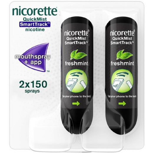 Nicorette Quickmist SmartTrack Mouth Spray Duo Pack 1mg