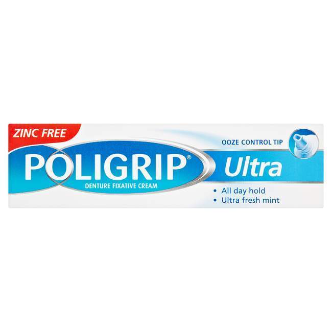 Poligrip Ultra Denture Fixative Cream 40g