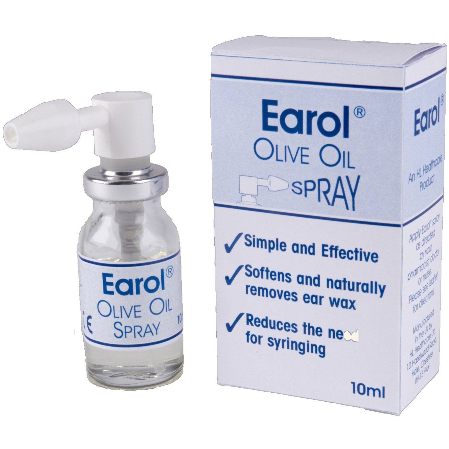 Earol Olive Oil Ear Wax Removal Spray 10ml British Pharmacare