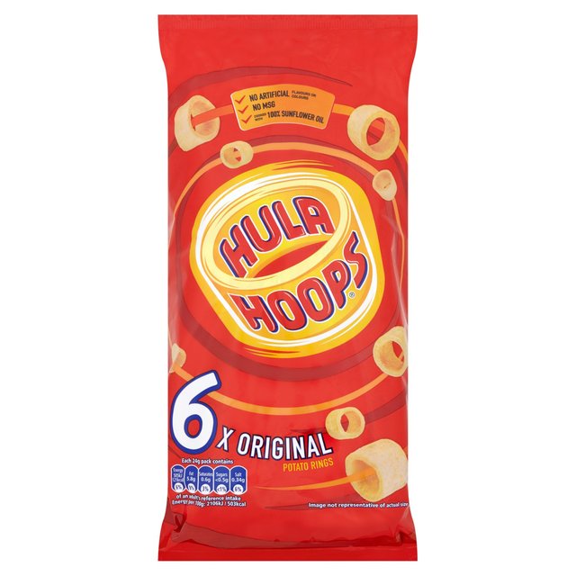 Hula Hoops Original Potato Rings 6x24g